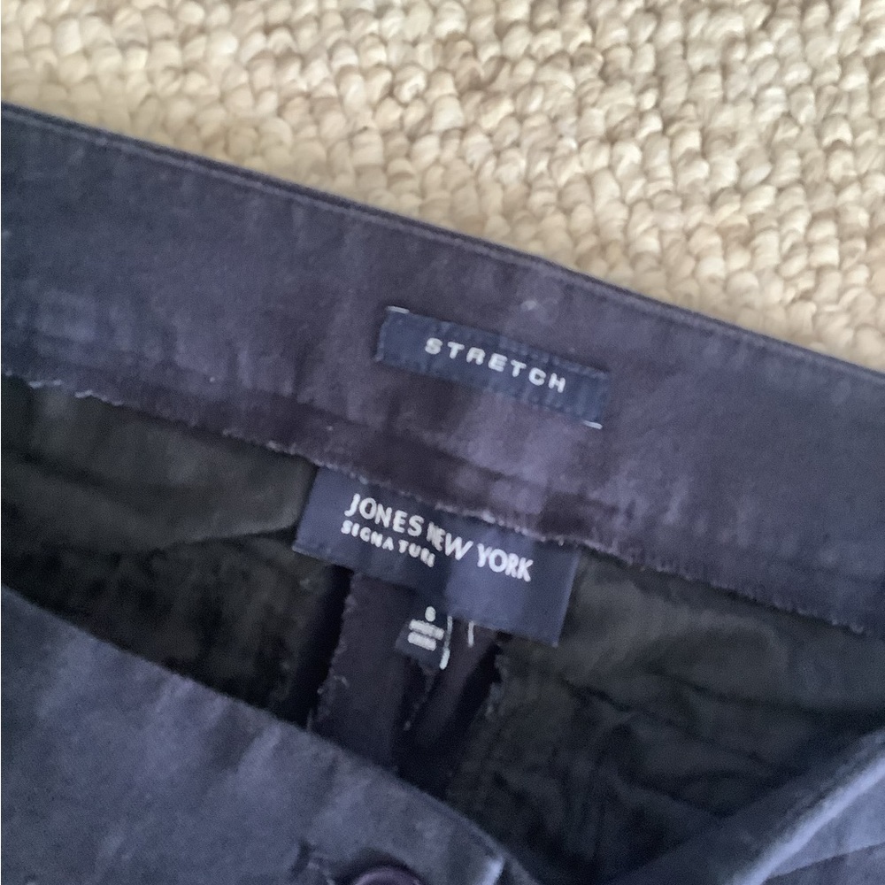 Jones New York Navy Dress Pants Stretch 6 - Picture 2 of 6